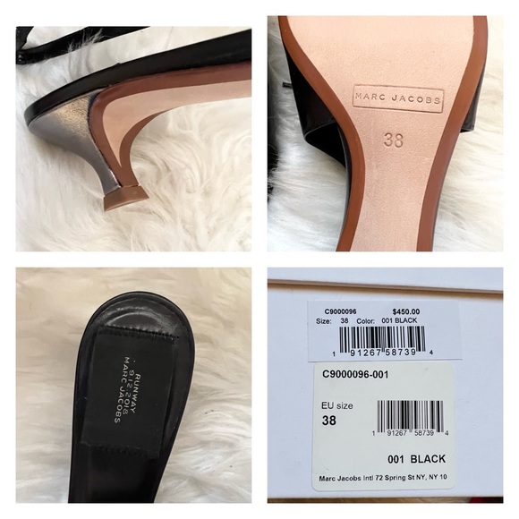 New! MARC JACOBS Runway Cap Toe Slingback Kitten Heels - Picture 10 of 10